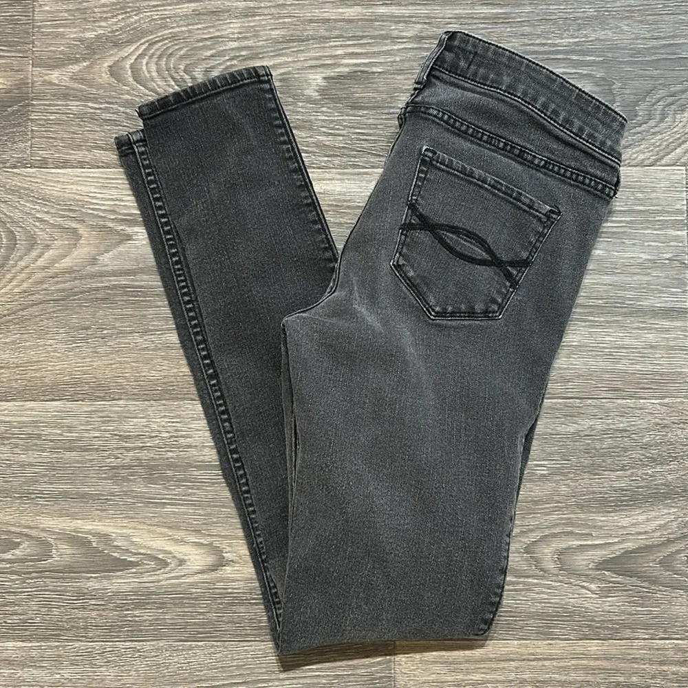 Abercrombie & Fitch 6 / 28 Skinny Jeans Denim Gray Low Rise Neutral Y2K Hipster